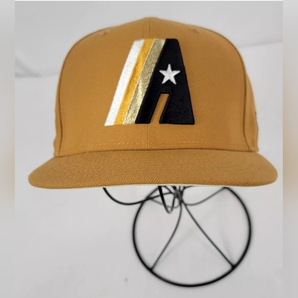 Rare Gold Houston Astros Hat Cooperstown Collection Lids Exclusive Size 7 1/4